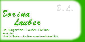 dorina lauber business card